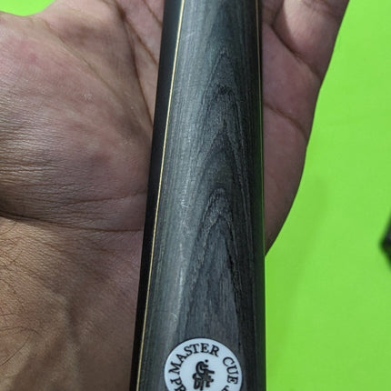 Master Pro Butt Snooker Cue Three Piece With Extension - Black Tango Sports
