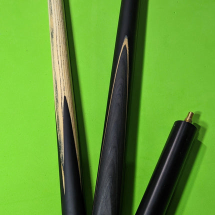 Master Pro Butt Snooker Cue Three Piece With Extension - Black Tango Sports