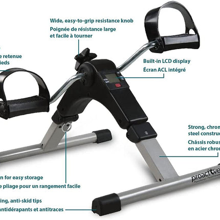 Mini Exercise Cycle with Meter, Exercise Bike Tango Sports
