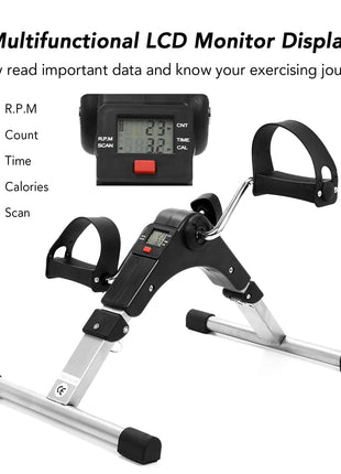 Mini Exercise Cycle with Meter, Exercise Bike Tango Sports