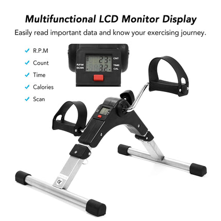 Mini Exercise Cycle with Meter, Exercise Bike Tango Sports