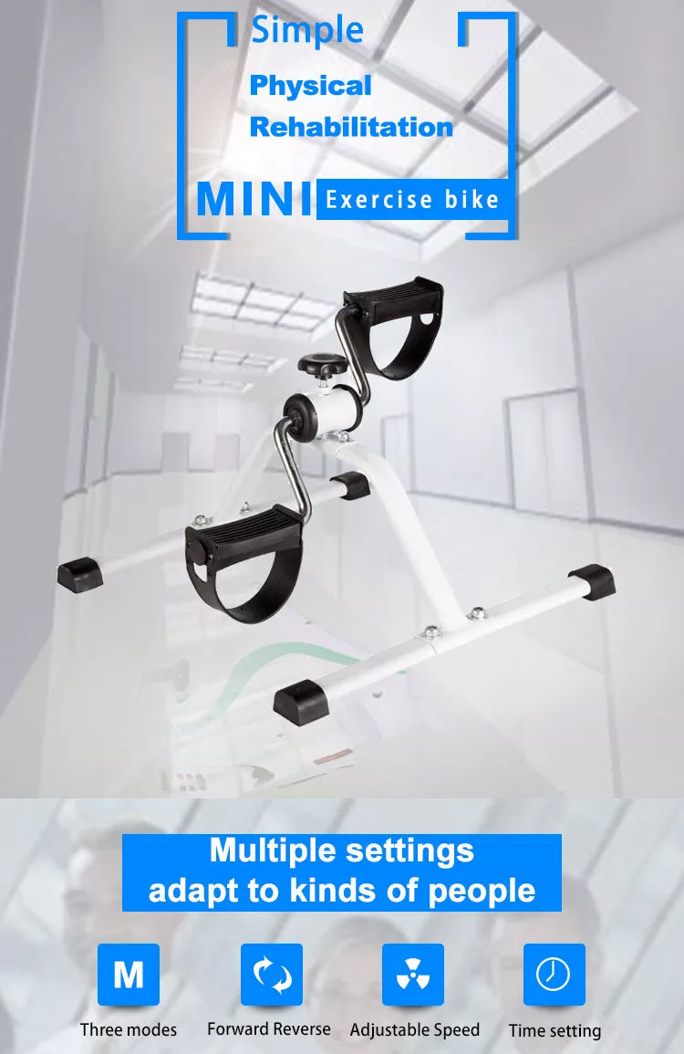 Mini Pedal Exerciser Cycle - White Tango Sports