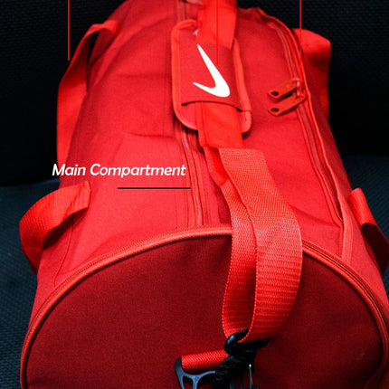 NK Duffle Bag 17 Inches - Black and Red Tango Sports