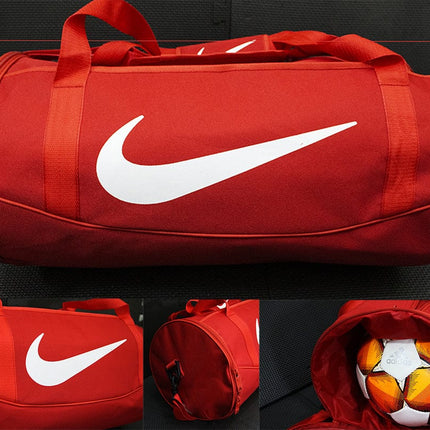 NK Duffle Bag, Sports bag , Travel Bag with Shoes Compartment  22 Inches - Red and Black Tango Sports