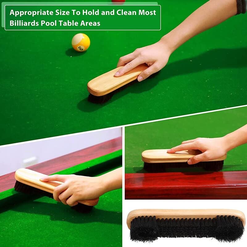 Pool & Snooker Table Cleaning Brush Wooden Size - 11 Inches Tango Sports
