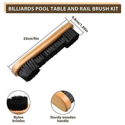 Pool & Snooker Table Cleaning Brush Wooden Size - 11 Inches Tango Sports