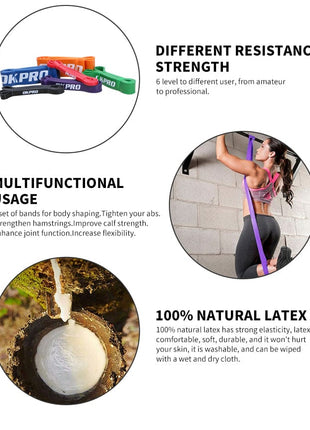 Pull Up Resistance bands 9 to 45mm Tango Sports