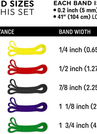 Pull Up Resistance bands 9 to 45mm Tango Sports
