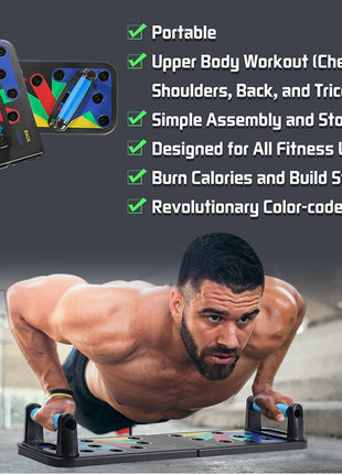 Pushup board , Multipurpose Exercise Board - Black Tango Sports