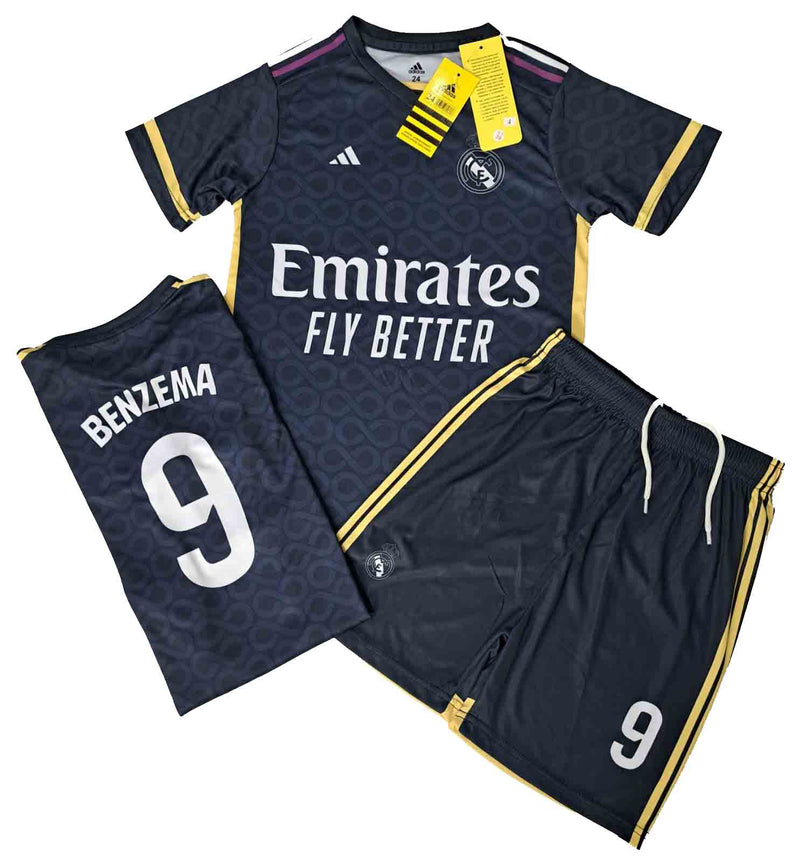 Real Madrid Away Kit Kids Size Kit - Benzema Tango Sports