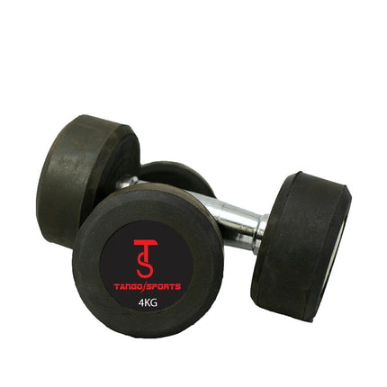 Rubber Coated Dumbbells 1KG TO 20KG - Single Tango Sports