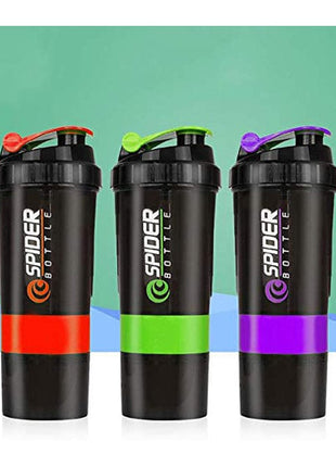 Spider Shaker Bottle 500 ML - Protein Shaker Bottle Tango Sports