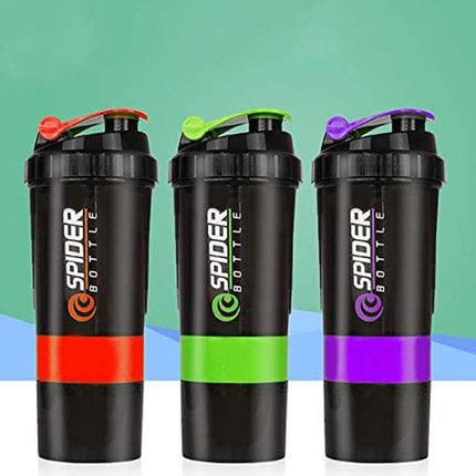 Spider Shaker Bottle 500 ML - Protein Shaker Bottle Tango Sports