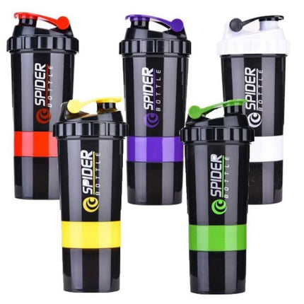 Spider Shaker Bottle 500 ML - Protein Shaker Bottle Tango Sports