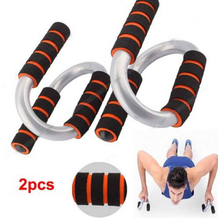 Strong Pushup Stands with Soft Foam Grip and Non-Slip Bars Chrome bars Tango Sports