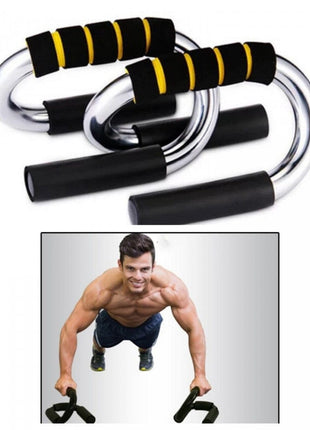 Strong Pushup Stands with Soft Foam Grip and Non-Slip Bars Chrome bars Tango Sports