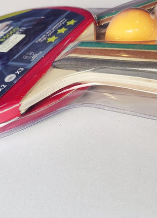 Table Tennis Rackets pack of 2 , Ping Pong Racket Pack with 3 Free Balls - Table tennis Tango Sports