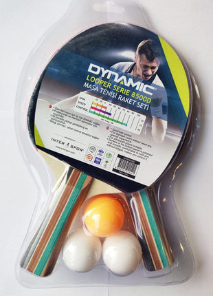 Table Tennis Rackets pack of 2 , Ping Pong Racket Pack with 3 Free Balls - Table tennis Tango Sports