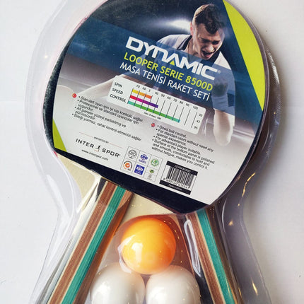 Table Tennis Rackets pack of 2 , Ping Pong Racket Pack with 3 Free Balls - Table tennis Tango Sports