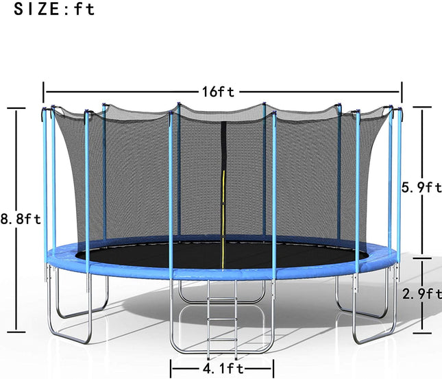 Trampoline 16 Feet Round Trampoline Tango Sports