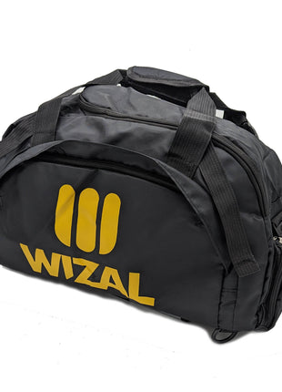 Wizal Sports Travel Gym Bag with Wet Pocket & Shoes Compartment for Men and Women - Black Tango Sports