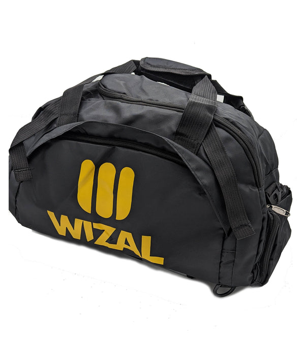 Wizal Sports Travel Gym Bag with Wet Pocket & Shoes Compartment for Men and Women - Black Tango Sports
