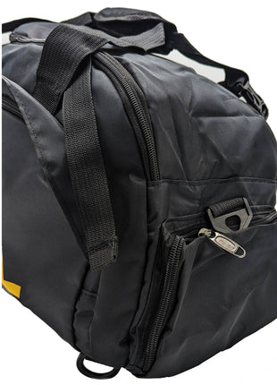 Wizal Sports Travel Gym Bag with Wet Pocket & Shoes Compartment for Men and Women - Black Tango Sports