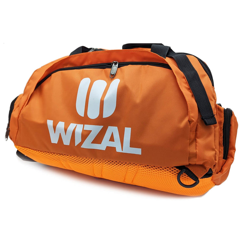 Wizal Sports Travel Gym Bag with Wet Pocket & Shoes Compartment for Men and Women -Orange Tango Sports