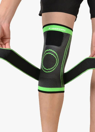 Knee Support Brace with Straps Pack of 2 - Black